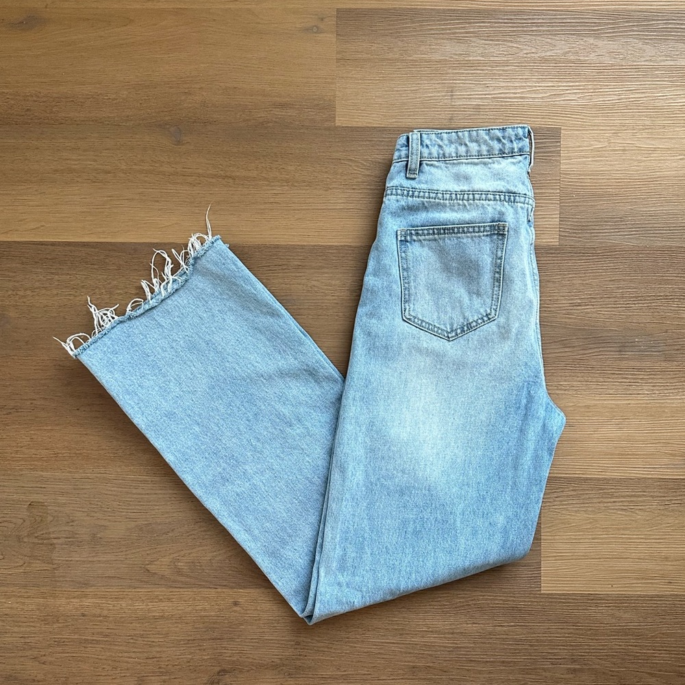 NWOT GREY LAB Light Blue Wide Leg Jeans - Picture 3 of 3